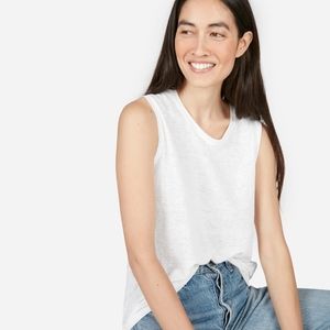 NWOT Everlane Linen Muscle Tank